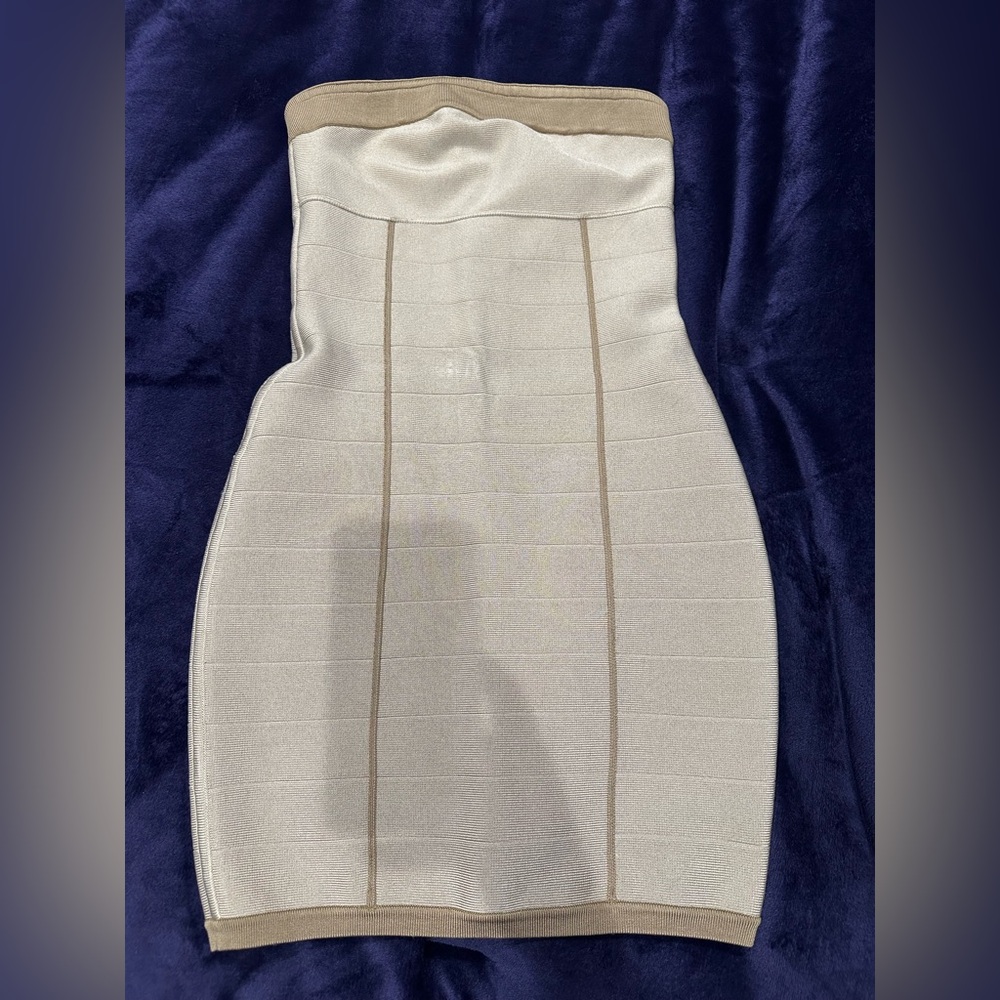 Guess by Marciano Strapless Cream Dress